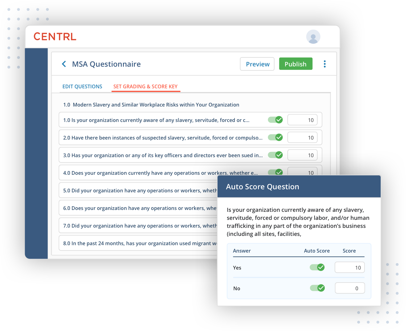 Auto-Score Supplier Responses & Build Risk Map